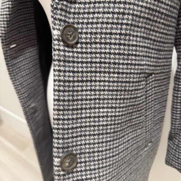 Mango Black and White Checkered Trench Coat - Picture 8 of 8